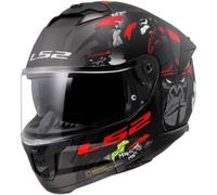 Casco Integrale Ls2 FF808 Stream II Angry Monkey Nero Opaco Rosso S