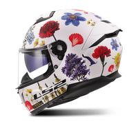 LS2 FF808 Stream II Flowers, casco integrale S male Bianco/Rosso/Blu