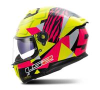 Casco Integrale LS2 FF808 Stream II Giallo/Rosa3XL Giallo,Rosa