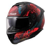 Casco Integrale Ls2 FF808 Stream II Jungle Nero Opaco Rosa Blu XXL