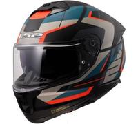 Casco Integrale Ls2 FF808 Stream II Road Nero Opaco Blu XL