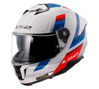 LS2 LS2 - Casco FF808 Stream II Vintage Bianco / Blue / Rosso S
