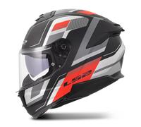 Casco Integrale LS2 FF808 Stream II Vintage Nero/Grigio/RossoL Nero,Grigio,Rosso