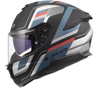 Casco Integrale Ls2 FF808 Stream II Vintage Nero Petrolio Opaco XS