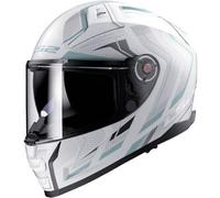 Casco Integrale Ls2 FF811 Vector II Alizer Bianco Grigio Opaco XS