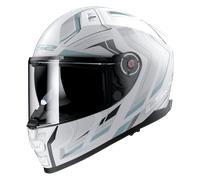Casco Integrale LS2 FF811 Vector II Alizer Opaco Bianco Opaco/ArgentoXXL Bianco Opaco,Argento