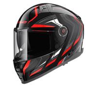 Casco Integrale LS2 FF811 Vector II Alizer Opaco Nero/RossoL Nero,Rosso