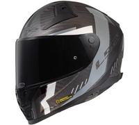 Casco Integrale Ls2 FF811 Vector II Carbon Grid Nero Grigio Opaco M