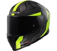 LS2 FF811 Vector II Carbon Grid, casco integrale XS male Opaco Nero/Giallo Fluo