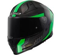 Casco Integrale Ls2 FF811 Vector II Carbon Grid Nero Verde Fluo Opaco L