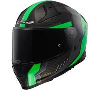 Casco Integrale Ls2 FF811 Vector II Carbon Grid Nero Verde Fluo Opaco XS