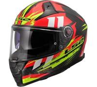 Casco Integrale Ls2 FF811 Vector II Carbon Tantic Rosso H-V Giallo M