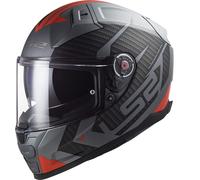 LS2 FF811 Vector II Splitter, casco integrale L male Opaco Nero/Grigio/Rosso
