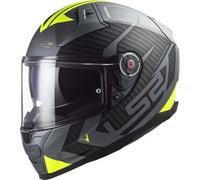 Casco Integrale Ls2 FF811 Vector II Splitter Titanio Giallo Alta Visibilità XL