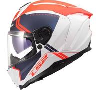 Casco Integrale Ls2 FF817 Challenger II Titan Bianco Blu Rosso Opaco XL