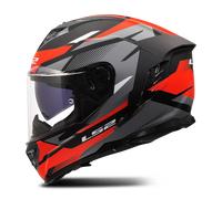 Casco Integrale Ls2 FF818 Storm III Komai Nero Rosso Opaco XL