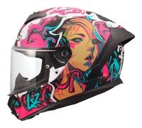Casco Integrale Ls2 FF820 Rapid III Cyberg Viola Cyan Opaco M