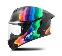 Casco Integrale LS2 FF820 Rapid III Flow Nero/MulticoloreM Nero,Multicolore
