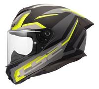 LS2, Casco Moto Integrale RAPID III HYPER Black HV Yellow, S