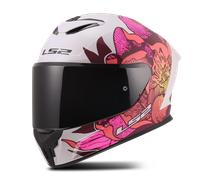 LS2, Casco Moto Integrale RAPID III POPPIES II White Pink, M
