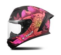 LS2, Casco Moto Integrale RAPID III POPPIES II Black Pink, M