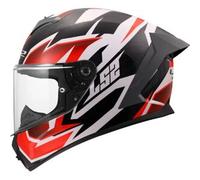Casco Integrale Ls2 FF820 Rapid III Xtrem Bianco Nero Rosso Lucido L