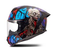 LS2, Casco Moto Integrale RAPID III ZOMBIE II Black Red Blue, S