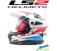 Casco da moto enduro LS2 MX702 PIONEER II nero opaco L