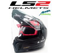 Casco da moto enduro LS2 MX702 PIONEER II nero opaco L
