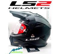 Casco da moto enduro LS2 MX702 PIONEER II nero opaco L
