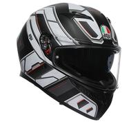 Casco integrale moto Agv K3 Rivia nero bianco taglia S black white helmet