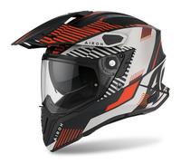 Casco integrale moto Airoh Commander Boost Orange Matt Boost Arancione Opaco