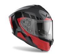 Casco integrale moto Airoh Spark Rise nero rosso L black red helmet