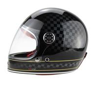 ViPER F656 Full Face Motorcycle Motorbike Helmet ECE 22.06 Approved Vintage Motorbike Helmets for Adult Men And Women Touring Urban Bike Safety Wear Full Face Helmet (Chequer,M)