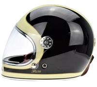 CASCO F656 COMPLETO IN FIBRA DI VETRO RETRO VINTAGE ECE 22.06 ACU OMOLOGATO