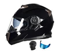 Casco Integrale Moto per Donna Uomo, Caschi Modulari Motorino Integrali con Doppia Visiera, ECE Omologato Leggero Traspiranti Anticollisione Casco Moto per Road Scooter Touring