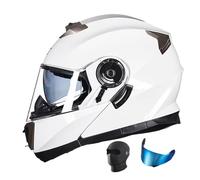 Casco Integrale Moto per Donna Uomo, Caschi Modulari Motorino Integrali con Doppia Visiera, ECE Omologato Leggero Traspiranti Anticollisione Casco Moto per Road Scooter Touring