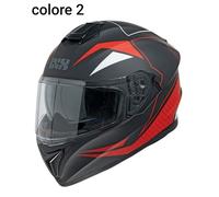 Casco Integrale Moto Policarbonato IXS HX216 con Visierino Parasole & Pinlock