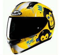 Casco Integrale Moto Ragazzo HJC C10 Geti MC3SF Giallo Opaco/Blu