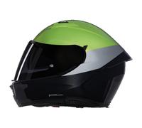 CASCO INTEGRALE MOTO SCOOTER NOLAN N60-6 VERDE IMPULSO LUCIDO + VISIERA SMOKE
