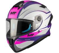 Casco integrale da moto MT Targo S Outside C8 viola-grigio-rosa opaco XS