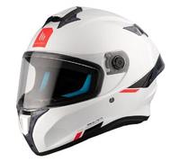 Casco Integrale Mt Helmets Ff106B Targo S Solid Perla A0 Lucido Bianco XL