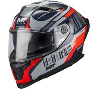 Casco integrale da moto MT Braker SV Cockpit B5 blu-grigio-rosso M