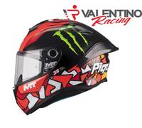 Casco integrale da moto MT Targo S Piqueras B5 nero-rosso XL