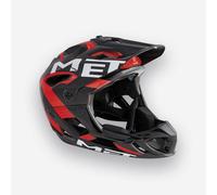 Casco integrale MTB Enduro All Mountain MET Parachute - Taglia: M, Colore: Nero Rosso