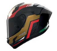 Casco X-804 RS Ultra Carbon PIEGA Oro Rosso Verde NOLAN - UE: 2XL