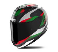 Casco Integrale Nolan X-904 Ultra Carbon Silver/Verde/Rosso lucidoXL Silver,Verde,Rosso lucido