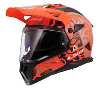Casco Integrale On-Off Touring Ls2 MX702 Pioneer II RANGI Arancione L