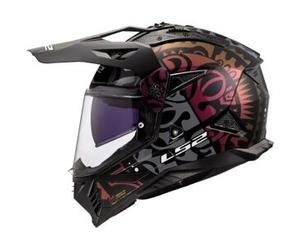 Casco Integrale On-Off Touring Ls2 MX702 Pioneer II RANGI Nero 3XL