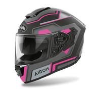 Airoh ST.501 Square Casco, nero-rosa, taglia M